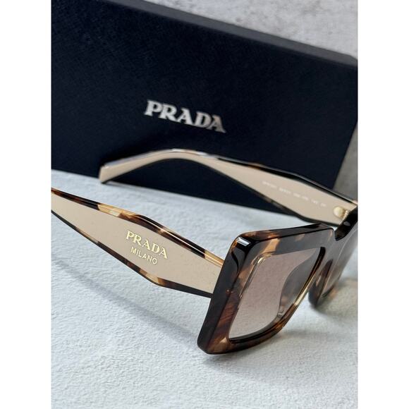 NEW Prada PR D01S Sunglasses in Havana Brown Powder $390 main image 8